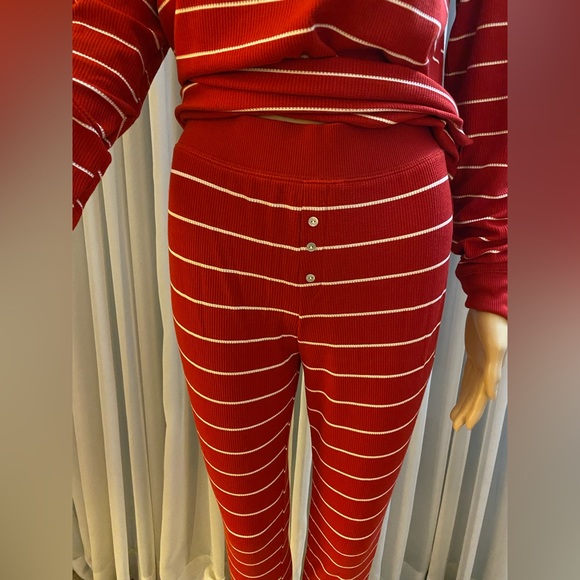 🆕 Stars Above 2 Piece Pajama Set - Red Stripe - Small - Picture 3 of 8